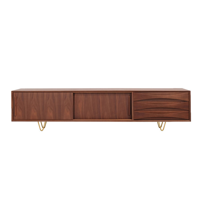 Tv-kast Oskar met lades walnoot 220 cm