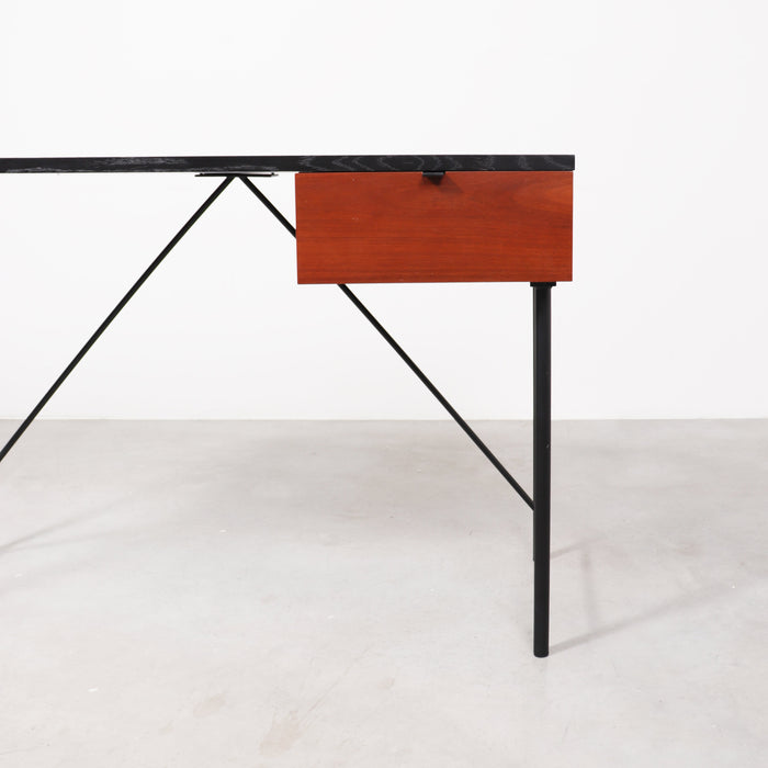 Philip Bureau Zwart/Walnoot 120x50x75cm Zwart Frame