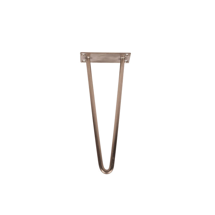 Patas de mueble en V doradas 33 cm juego de 4