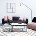 Rechthoekige salontafel Miles Grieks Wit Marmer 90cm 1