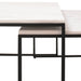 Rechthoekige salontafel Miles Grieks Wit Marmer 90cm 5