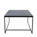 Rechthoekige salontafel Miles Zwart keramisch 90cm