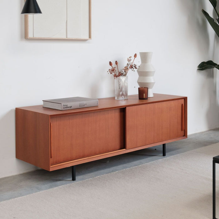 Meuble TV rétro Oskar en teck 150 cm