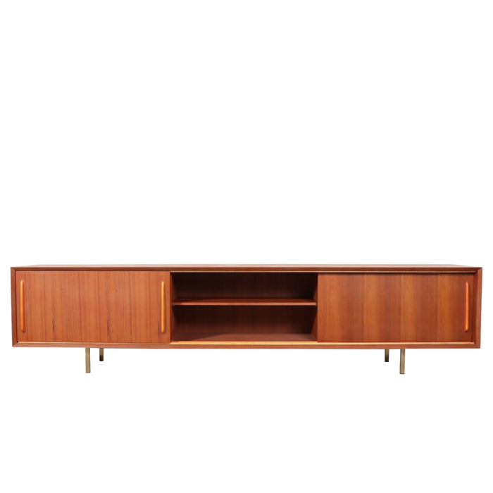 Oskar retro teak TV cabinet 220 cm