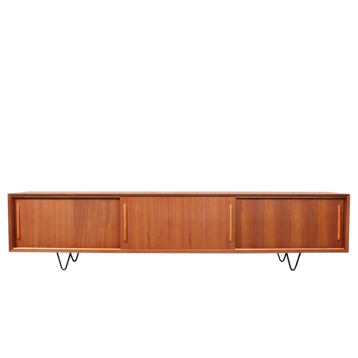 Oskar retro teak TV cabinet 220 cm