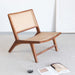 Rieten Fauteuil Flora Naturel Rotan Walnoot alt