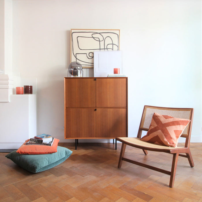Walnoot Flora Fauteuil voor Werkplek