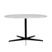 Ronde Eettafel Calacatta Wit Keramiek dia140cm