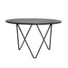 Ronde eettafel Zwart Marmer dia125cm