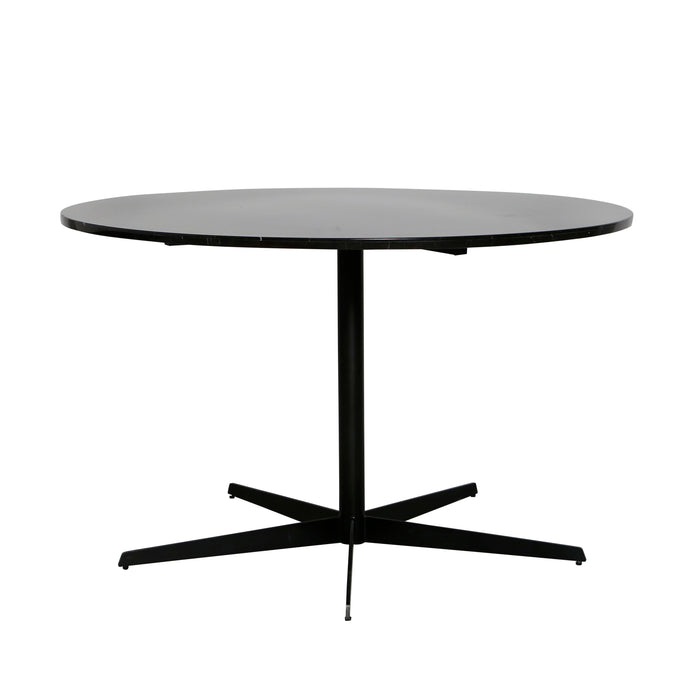 Table à manger ronde Harris en marbre noir Ø125 cm