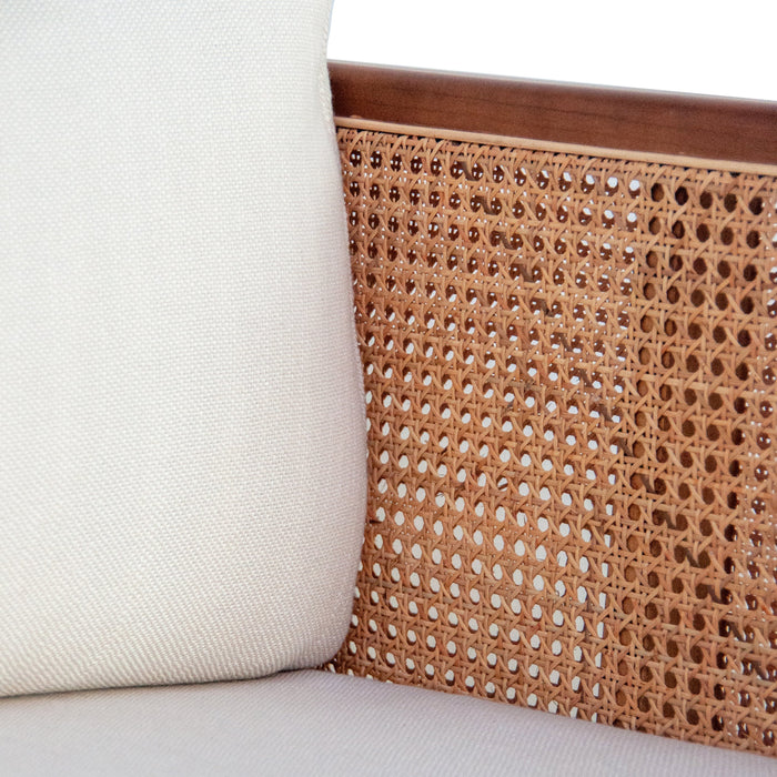 Sillón de ratán Milan nogal