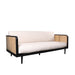 Rotan Zitbank Milan Zwart Naturel Rotan 190cm 2