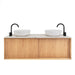 Badkamerset Nestor 150cm Terrazzo en Alexis2 Waskommen