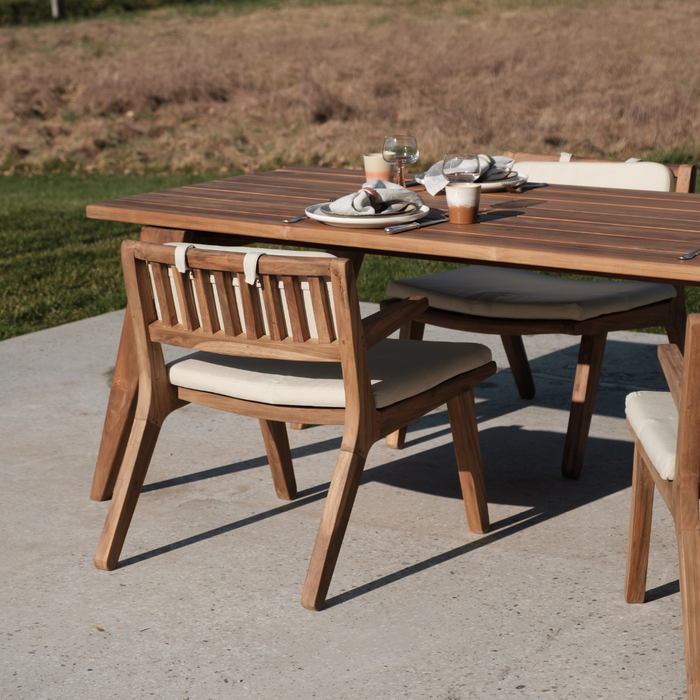 Teak tuintafel Sierra low dining 240 cm