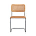 Swing Stoel Naturel Rotan Chroom