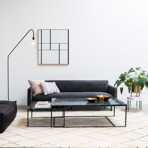Vierkante scandinavische Salontafel Groen Will 70x70cm