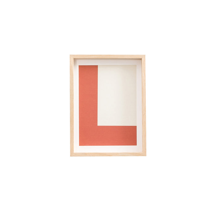 Œuvre d’art Corail Angle beige 30x40 cm