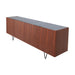 Pisa dressoir met groen marmer walnoot Furnified 200cm