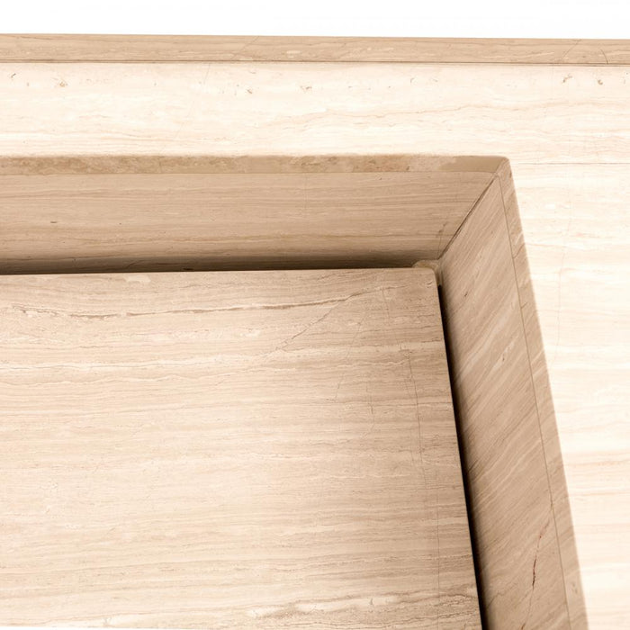 Beige Marmeren Wasbak Basiel 