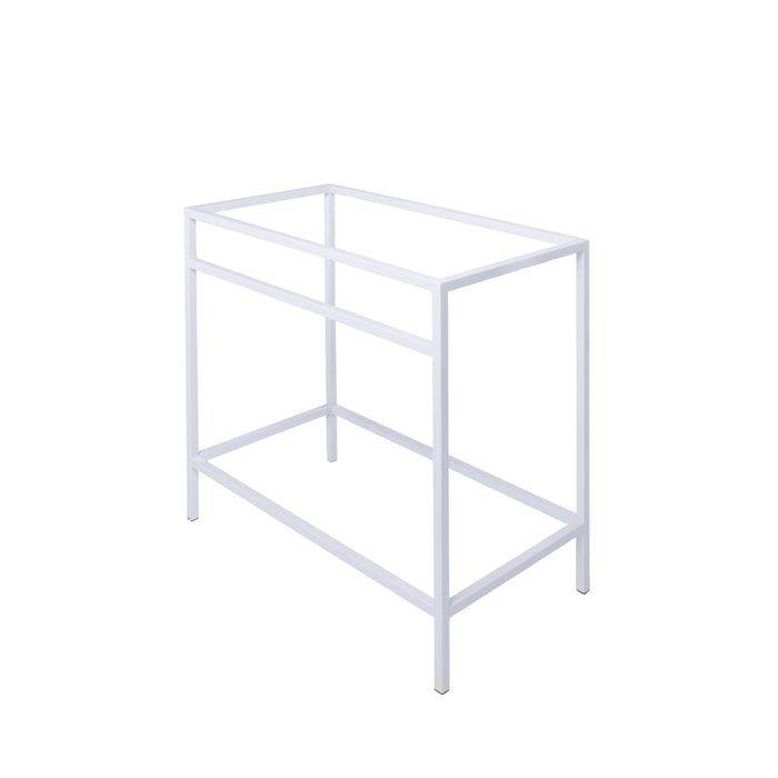 Moderne badkamermeubel met wit metalen frames 