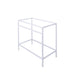 Moderne badkamermeubel met wit metalen frames 