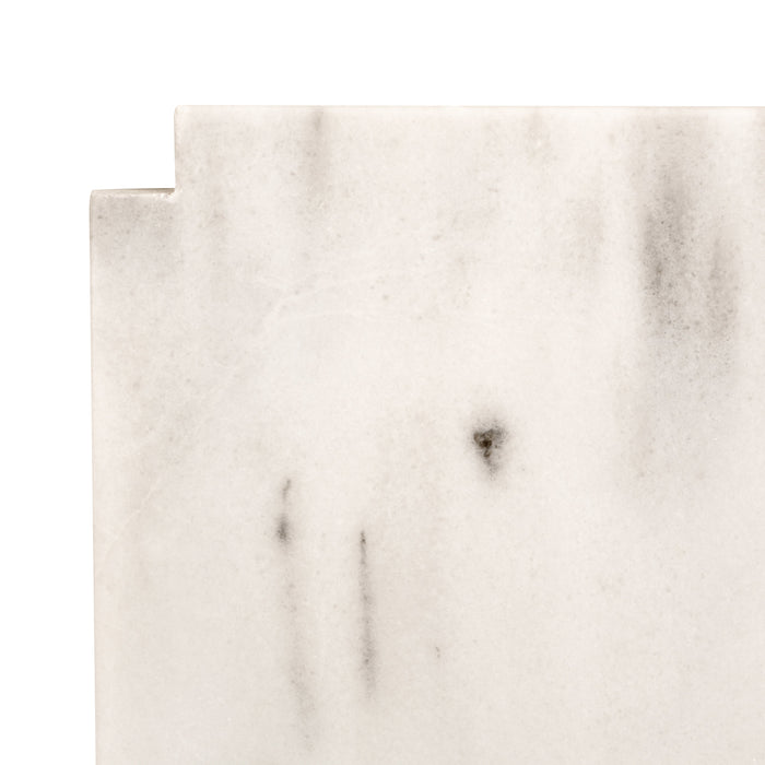Plaque inférieure Gustaaf en marbre blanc 150 cm