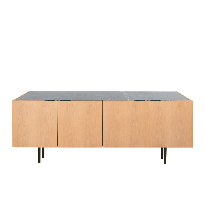 Dressoir Pisa eik groen marmer 200 cm