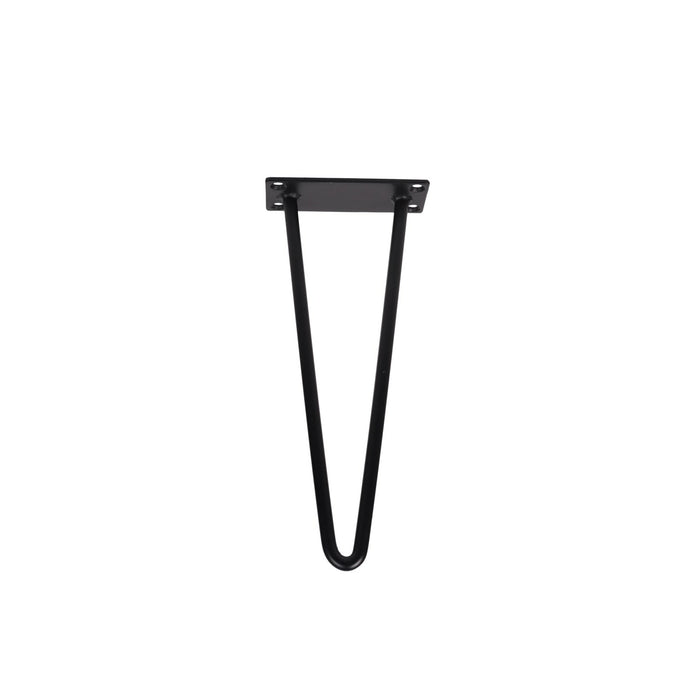 V furniture legs black 33 cm set of 4