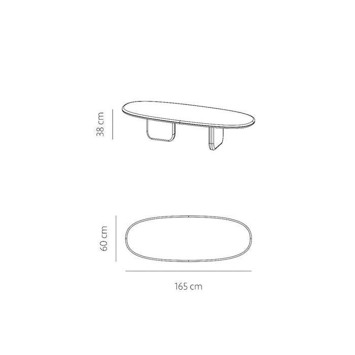 Mesa de centro Mulhouse latte MicroSkin