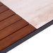 Stijlvolle bench met teakhout zwart frame