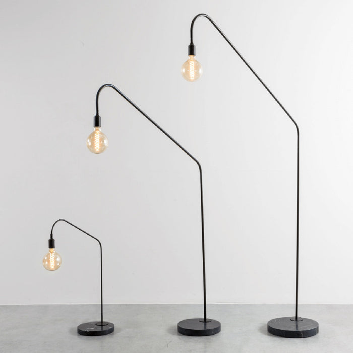lamp voor op kast Ellis Zwart/Zwart Marmer