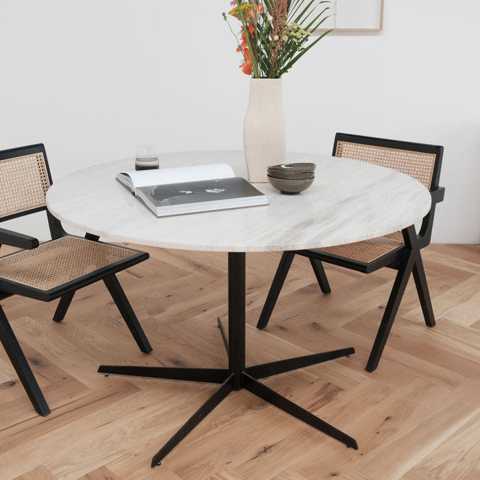 Ronde eettafel Fineer Marmer dia125cm