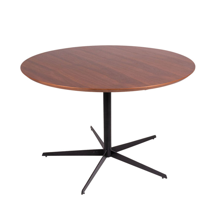 Ronde eettafel in walnoothout Furnified