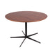Ronde eettafel in walnoothout Furnified